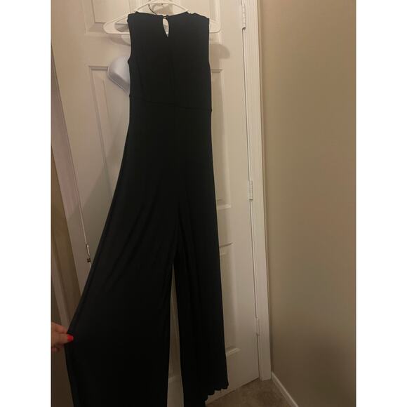 XOXO Black Wide-Leg Sleeveless Jumpsuit - Picture 2 of 8